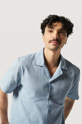 La chemise manches courtes coton lin