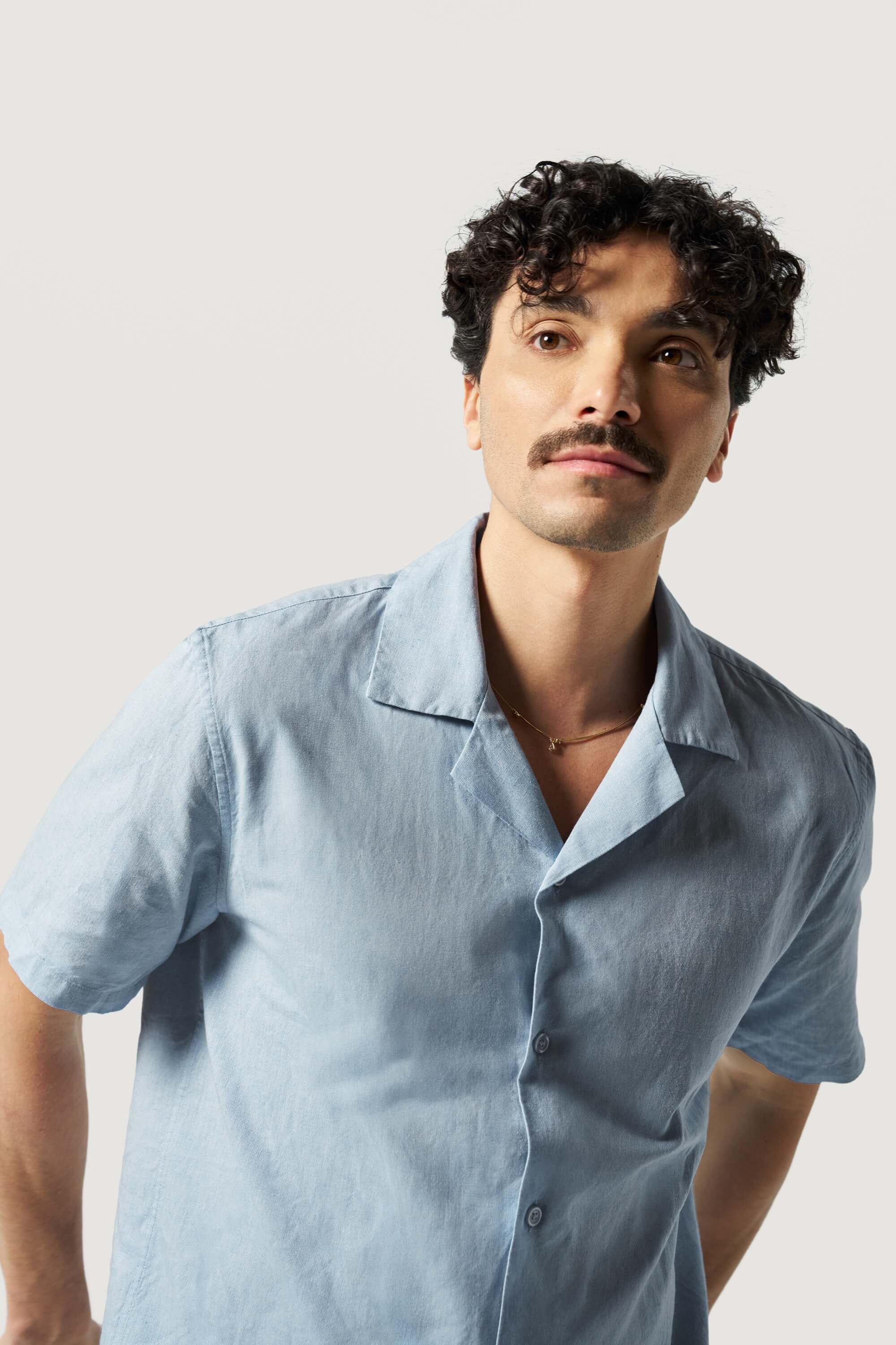 La chemise manches courtes coton lin