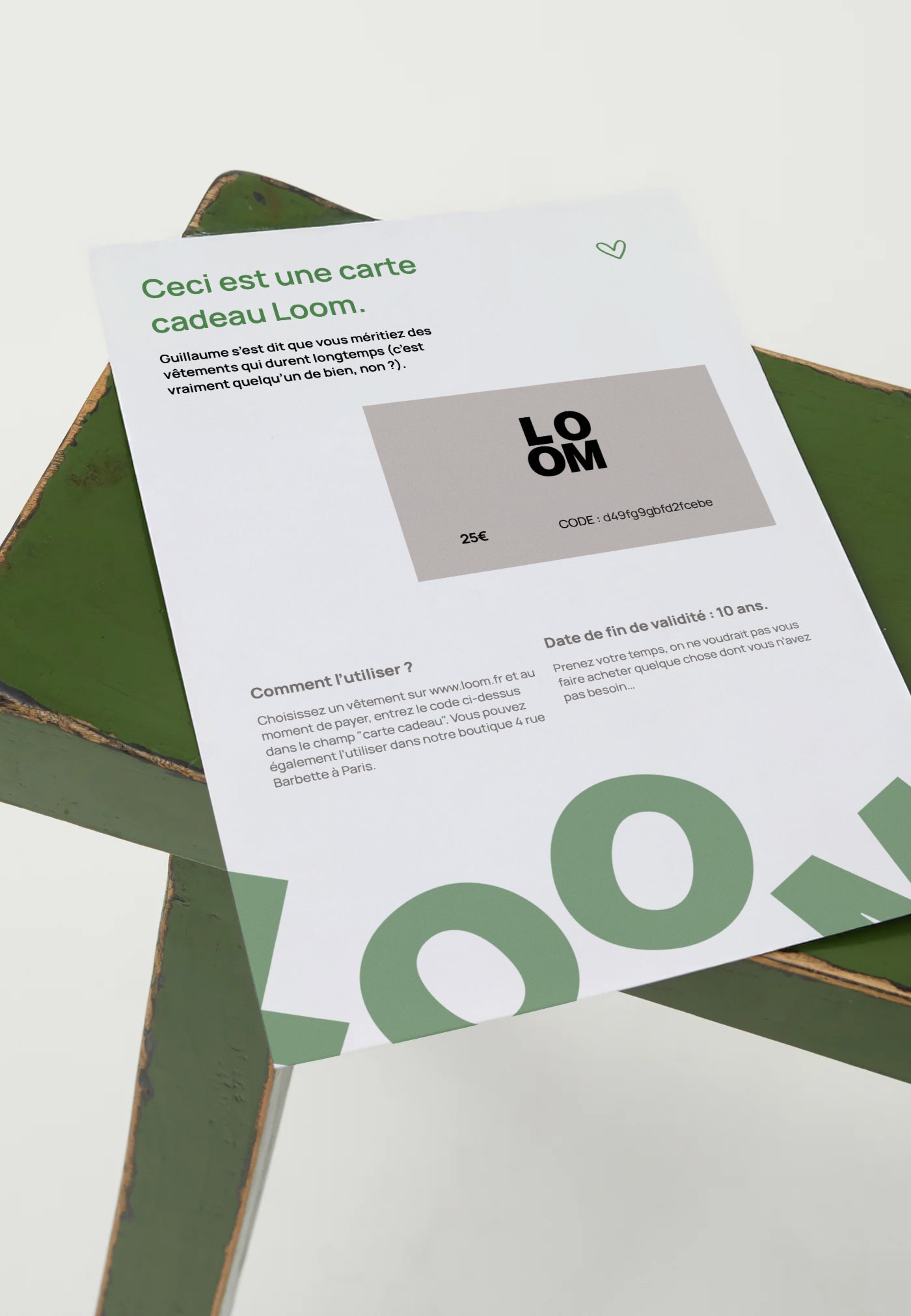 La carte cadeau virtuelle
