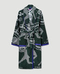Cotton Towelling Robe in Green